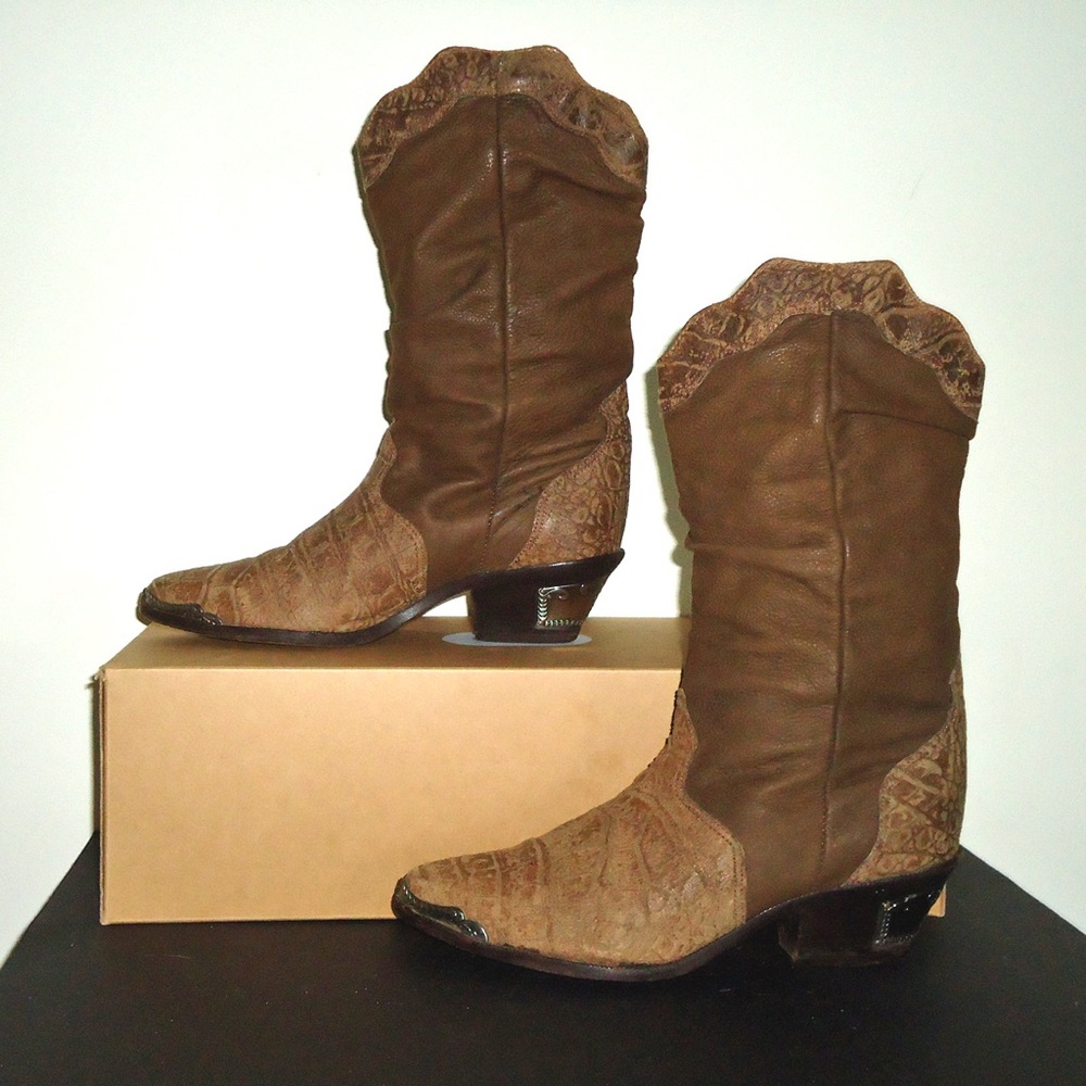 Brown Western Leather Boots